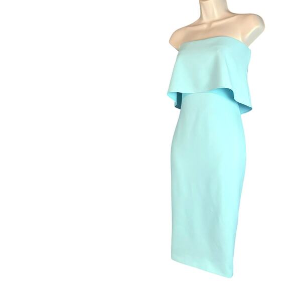 Likely Driggs Cocktail Dress In Seafoam Strapless Midi Size 2 - Picture 5 of 7